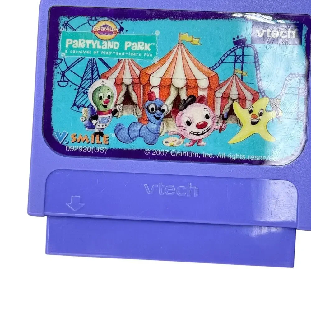 Vtech Vsmile Cars Rev It Up In Radator Spring & Cranium Partyland Park Cartridge